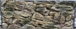 3D Beige Rock background 148x56cm in 2 sections