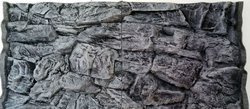 3D grey rock background 77x53cm to fit Aqua One 145 fish tank