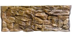 3D beige rock background 77x54cm to fit Aqua One 145 fish tank