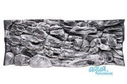 Fluval Roma 200 grey rock background 97x45 2 sections