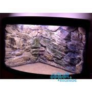 JUWEL Trigon 190 3D beige rock background in 2 sections