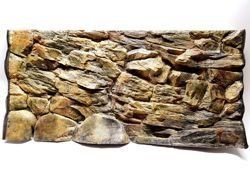 3D beige rock background 117x54cm in one piece