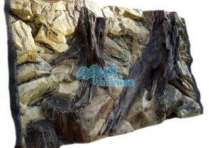 Fish tank background for 4 foot x 2 foot aquarium - 3D rockroot background 117x56cm in 2 sections