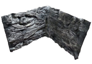 JUWEL Trigon 350 3D grey rock background in 2 sections