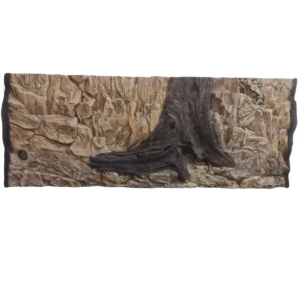 Fish tank background for Juwel Rio 240 aquarium - 3D basic root background 117x45 cm in 2 sections
