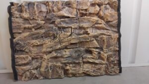 Fish Tank Background 3D Rock Background 63 x 88cm broken corner