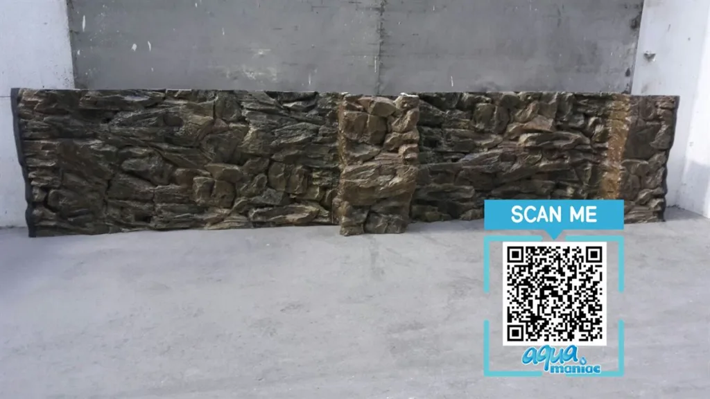 large aquarium 3d background with overflow in the centre