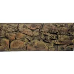 Front view of Aqua Maniac Thin Beige Rock 3D terrarium background