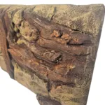 Close-up texture of the Amazon Design poly-resin terrarium background